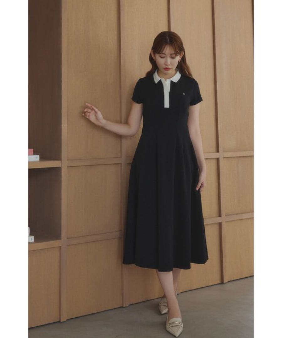 herlipto Short Sleeve Polo Dress