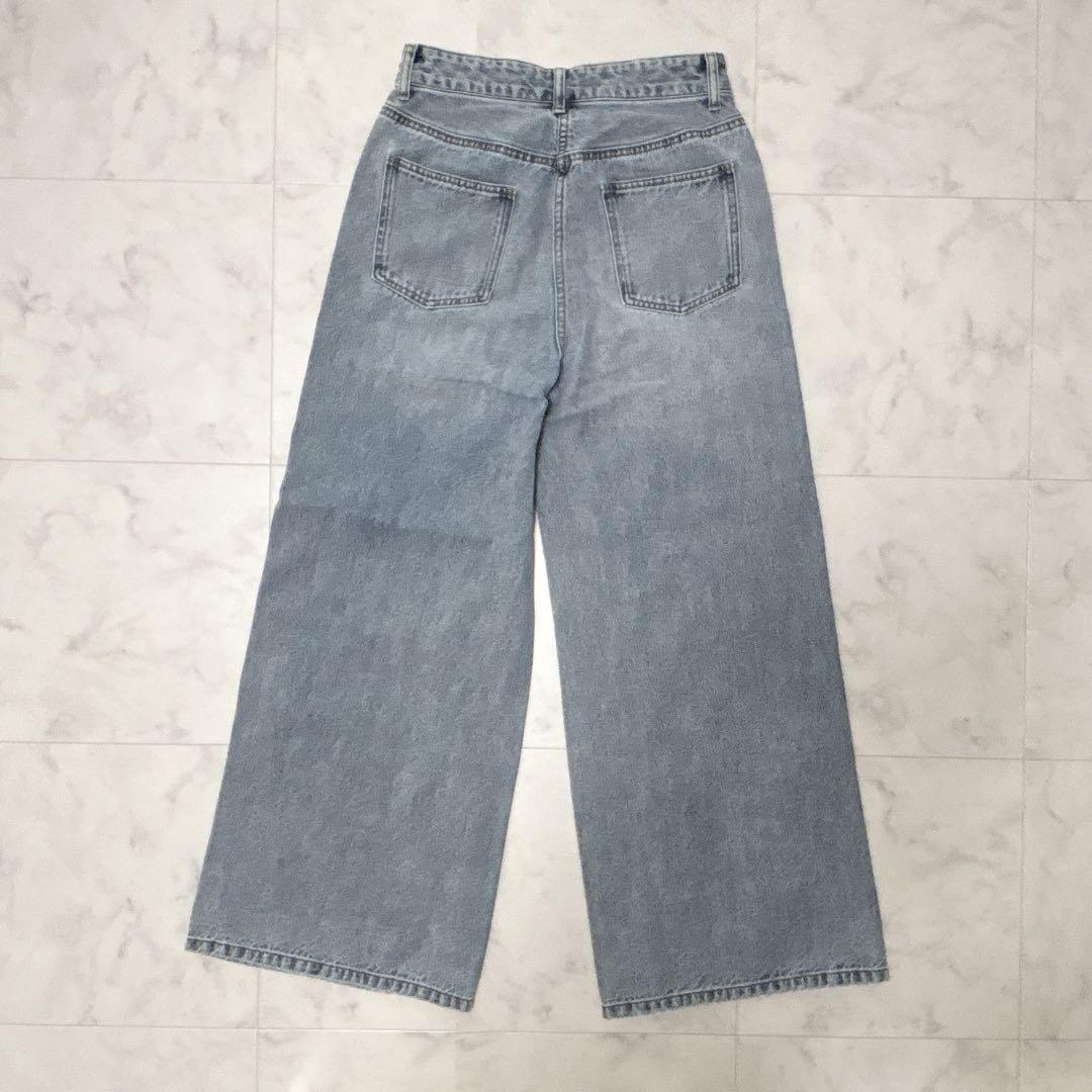 未使用品◇Arpege story◇パール付きローウエストデニムパンツ M