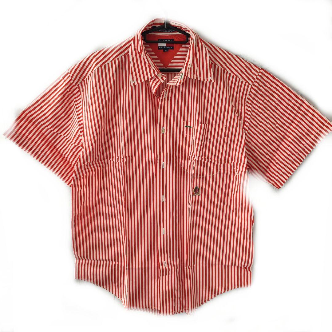 【美品】TOMMY HILFIGER　トミーヒルフィガー　半袖シャツ　サイズM