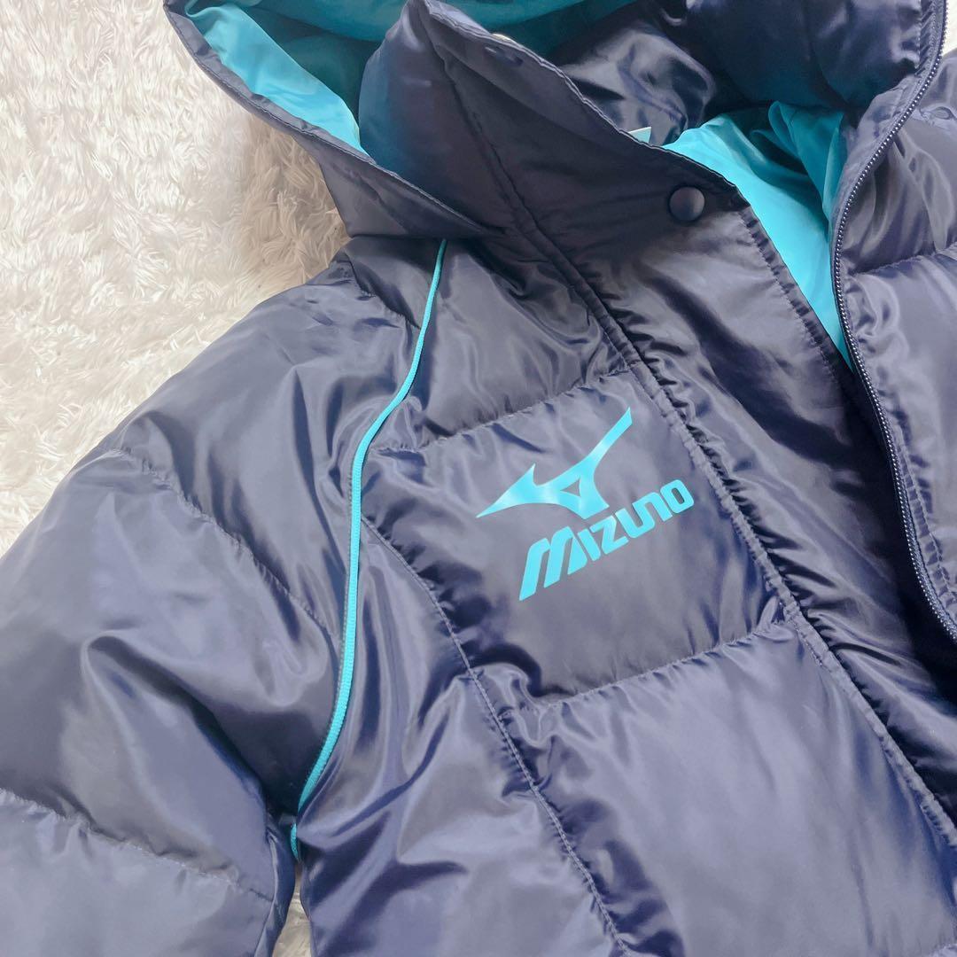 極美品 ミズノ ベンチコート ダウン ロング ネイビー 肉厚 レディース M 極美品 ミズノ ベンチコート ダウン ロング ネイビー 肉厚 レディース M