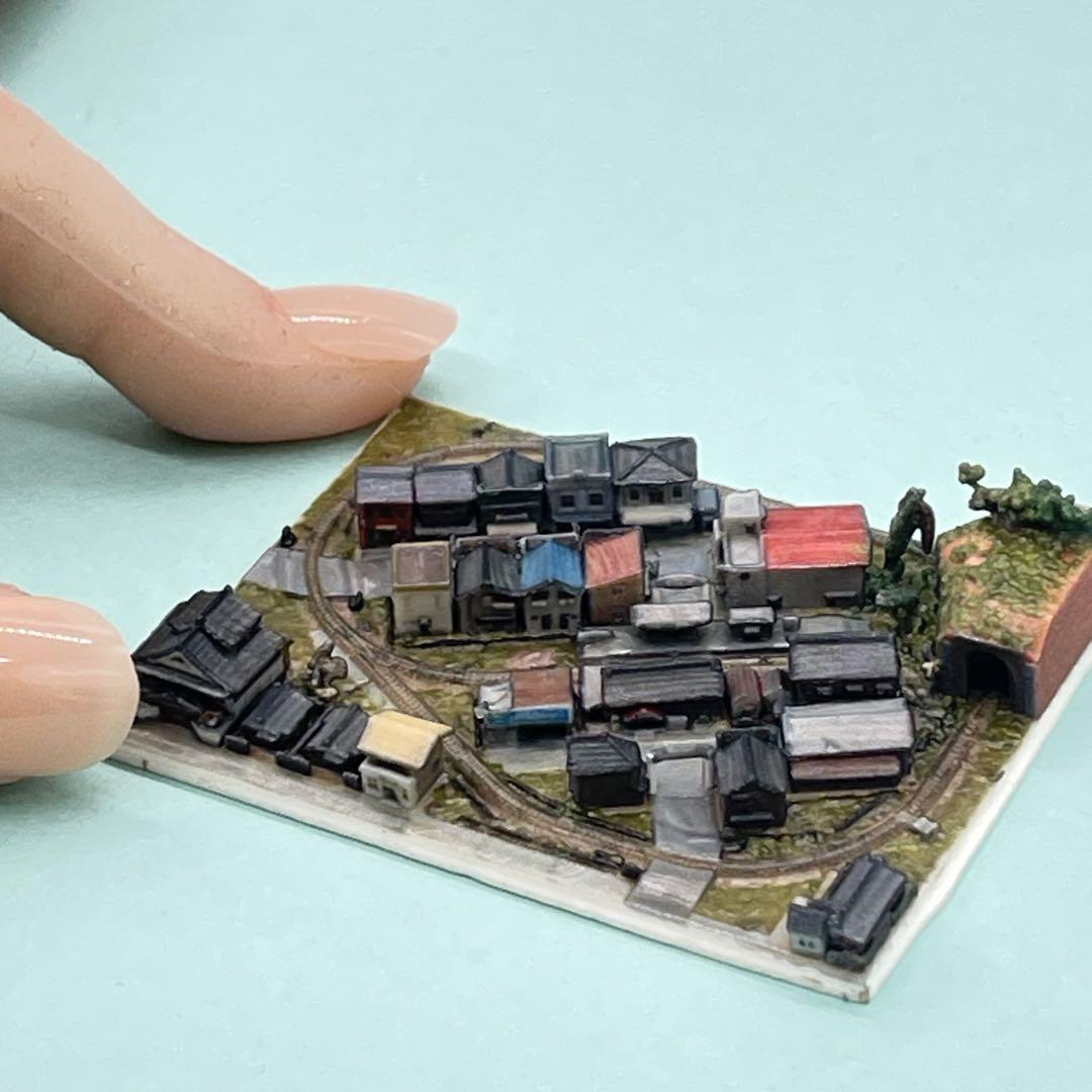 ミニチュア ミニ鉄道模型 ジオラマ フィギュアに 1/64より小 N