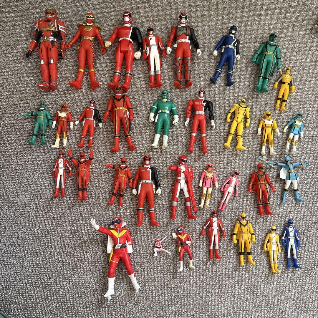 戦隊ヒーロー フィギュアセット 約30体