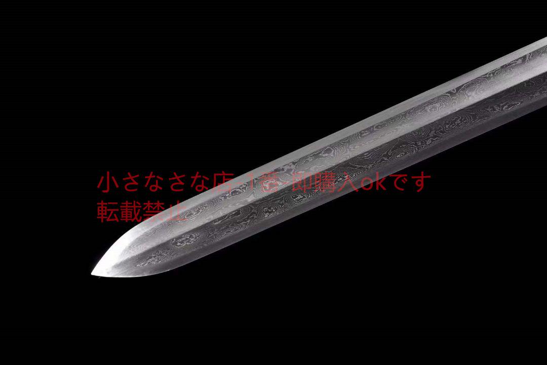 銅装模様鋼臥龍剣 古兵器 武具 刀装具 日本刀 模造刀 居合