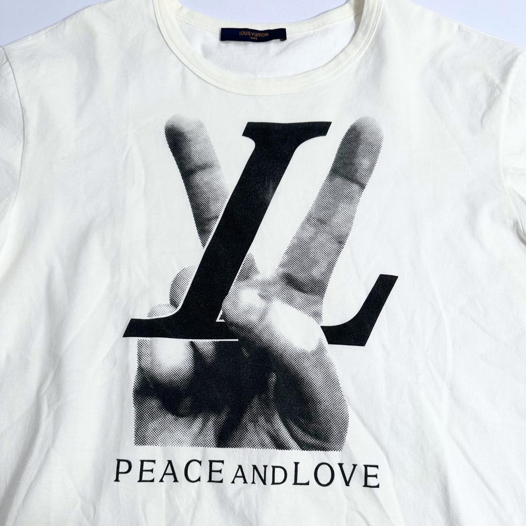 【美品】Louis Vuitton ピースアンドラブ Tシャツ 美品】Louis Vuitton ピースアンドラブ Tシャツ - メルカリ