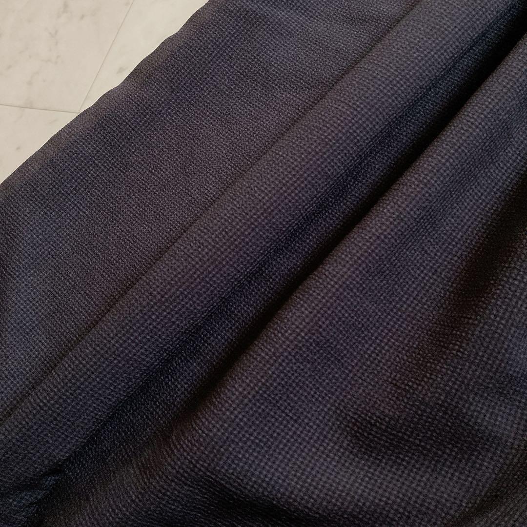 極美品 yori フリルスリーブワンピース ネイビー 濃紺 36 - メルカリ