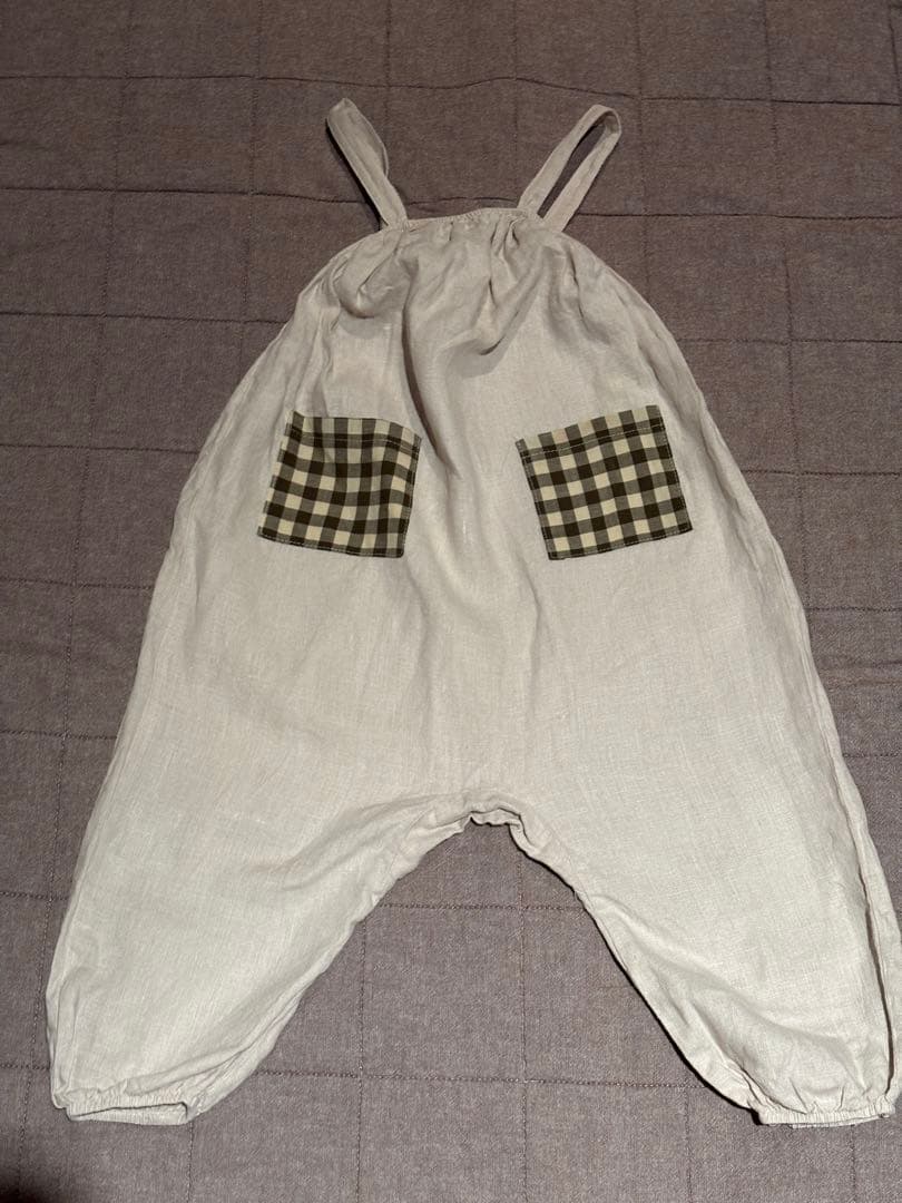 organic zoo サロペット 2-3y リネン素材