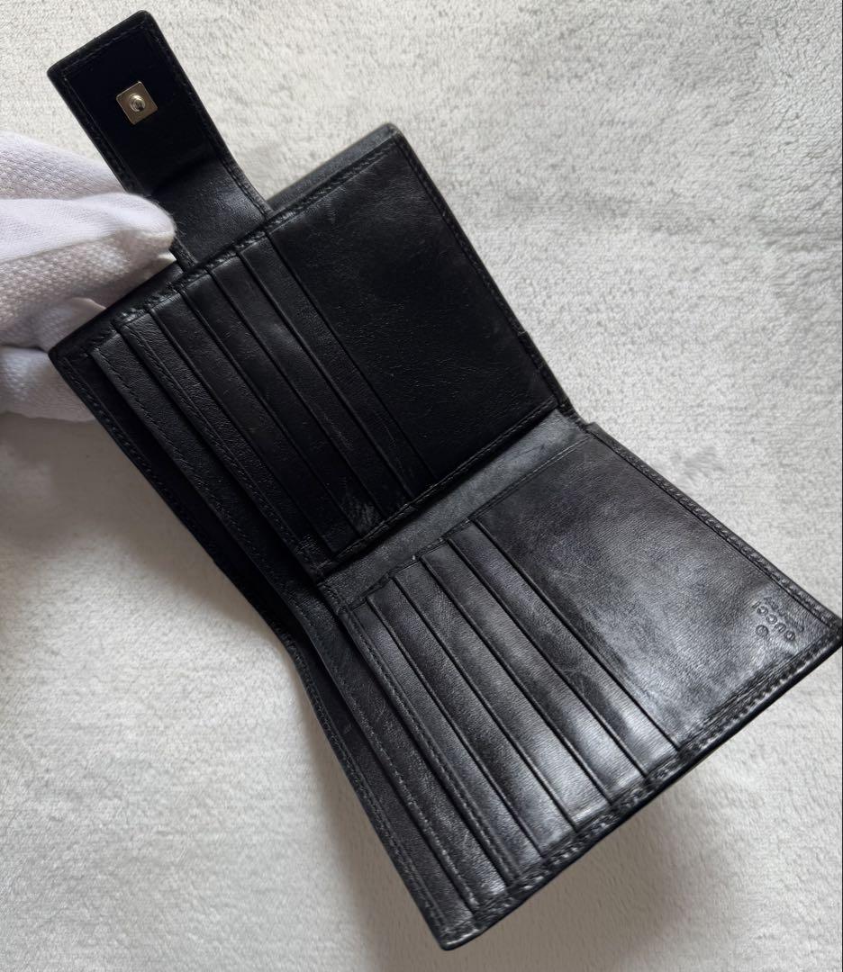 GUCCI グッチ GGマーモント 二つ折り財布 メンズ レディース 財布　中古