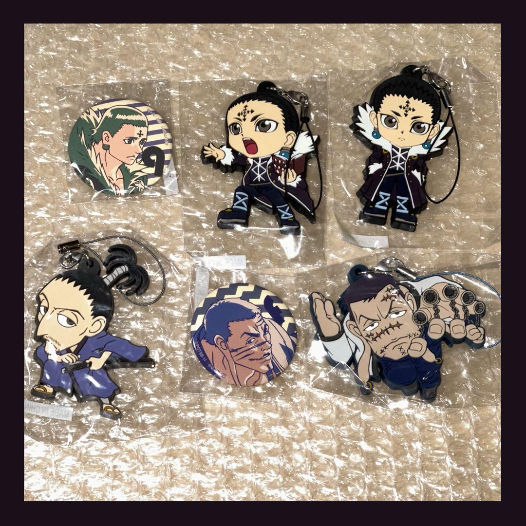 HUNTER × HUNTER くじ ラバスト 缶バッジ ストラップ バンダナ HUNTER×HUNTER クジ 幻影旅団 ラバーストラップ 缶バッジ クロロ