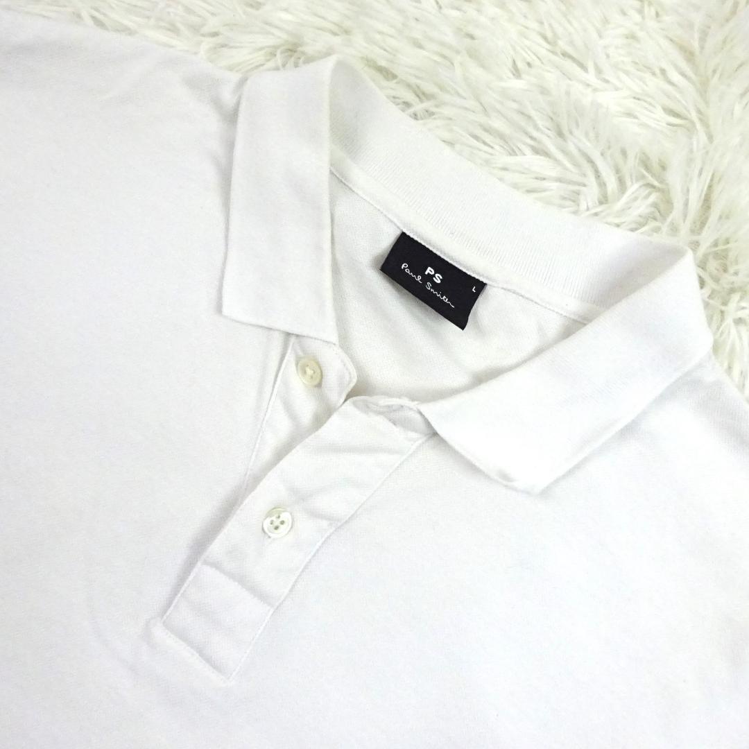 Paru Smith ポールスミス 刺繍　半袖　ポロシャツ　白　ホワイト　XL Paul Smith ポール スミス 半袖ポロシャツ メンズ REG FIT SS