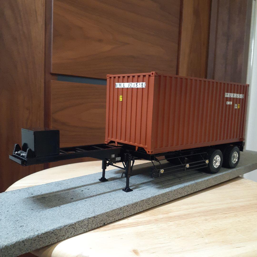 デコトラプラモデル コンテナトレーラー20feet青島文化教材社