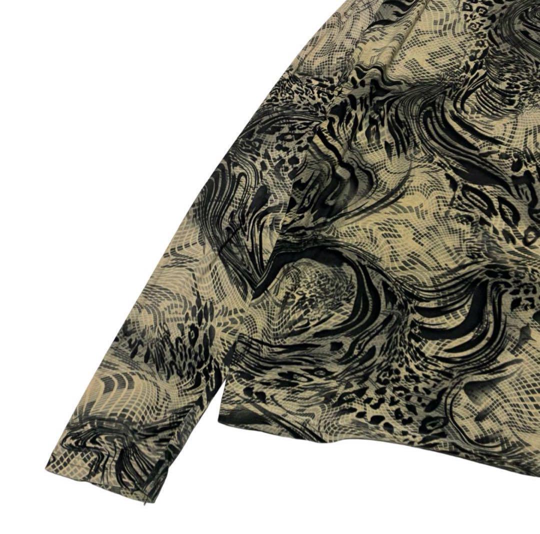 Archive 総柄グラフィック パワーネット セカンドスキン ロングtシャツ