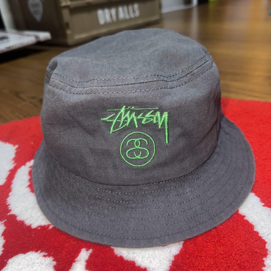 Stussy グレー バケットハット L/XL Stussy グレー バケットハット - メルカリ
