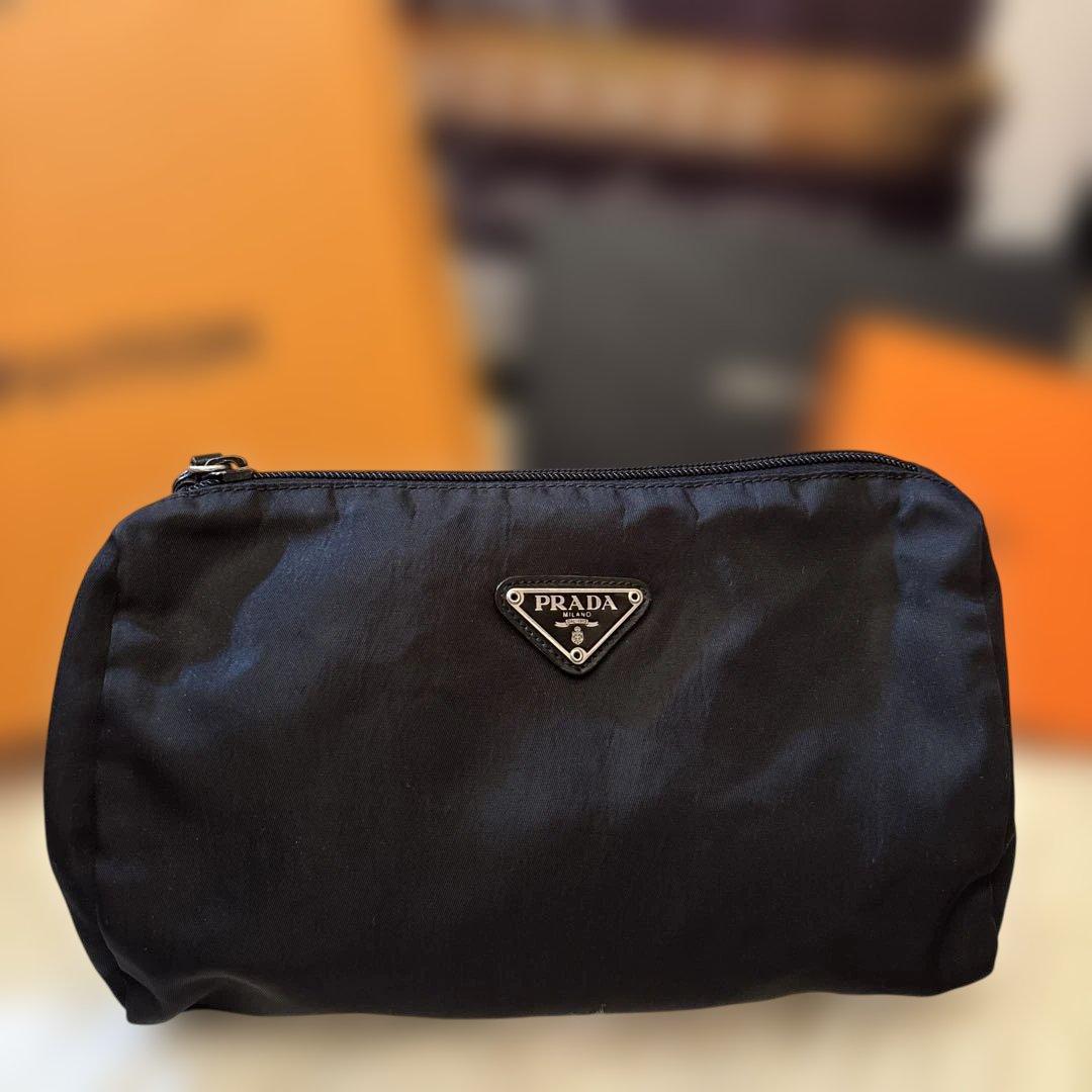 ︎PRADA ︎ ヴィンテージ ︎ナイロン ポーチ ブラック げ