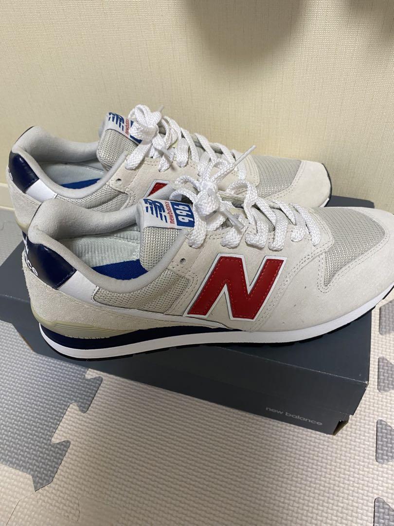 【新品同様】New Balance 996 27cm ホワイト×レッド×ネイビー