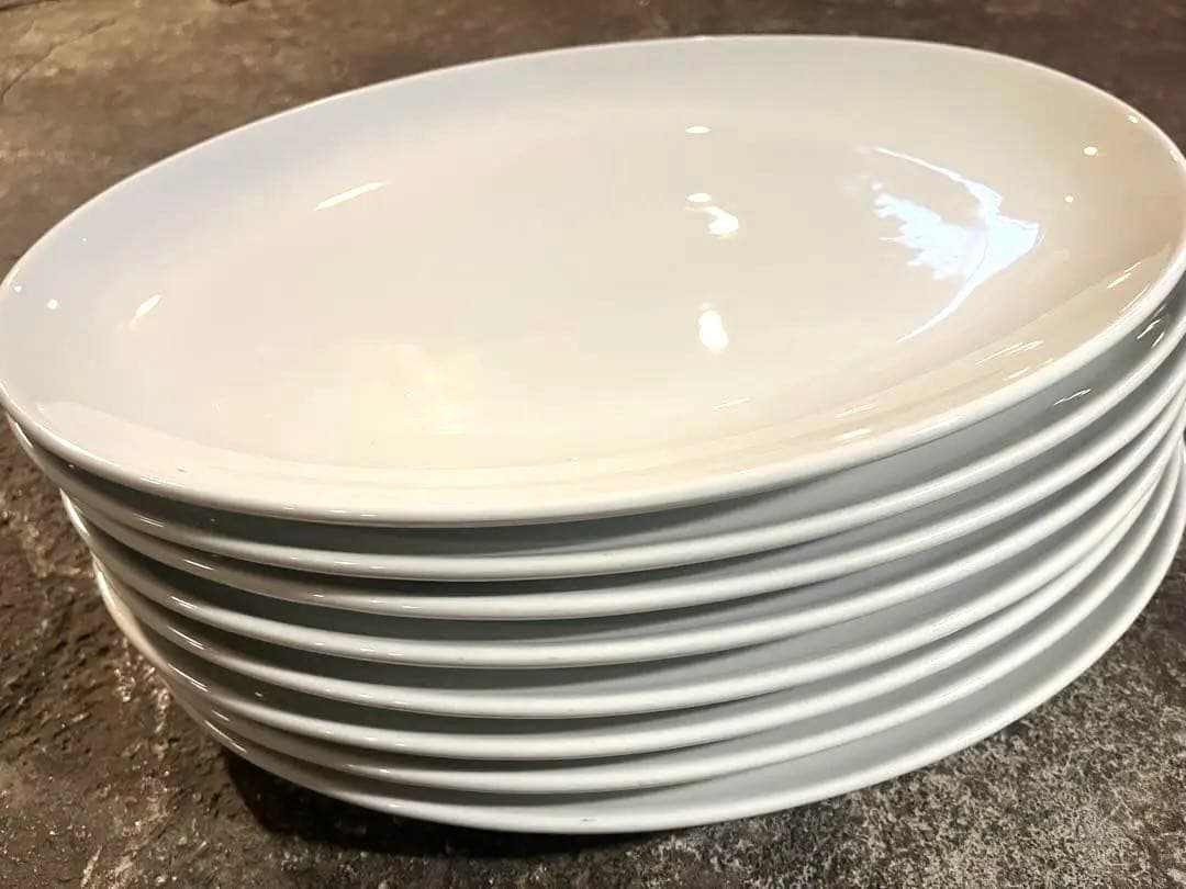 大型オーバル8枚セット 昭和レトロ目立った傷や汚れなし