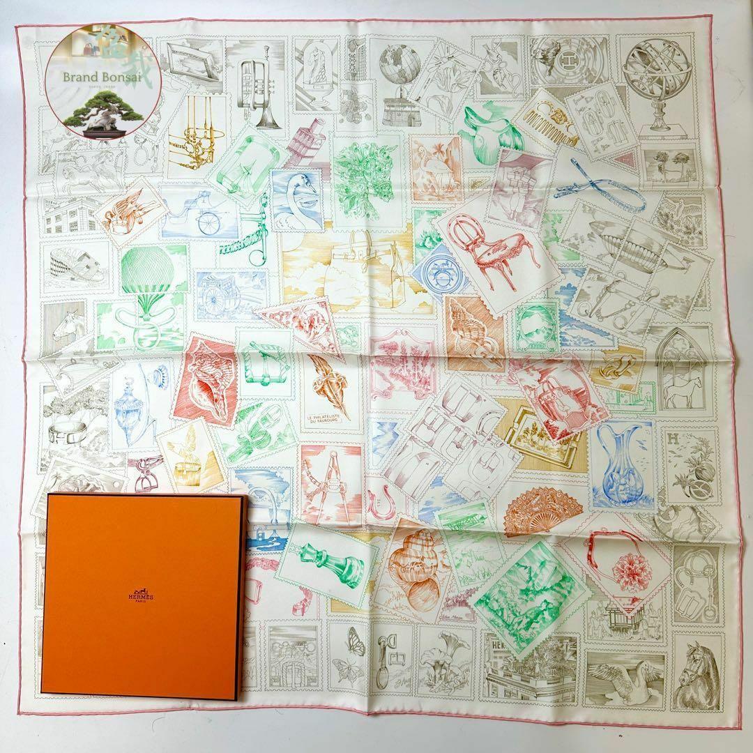 エルメス カレ90 2025 スカーフ フォーブルの切手愛好家