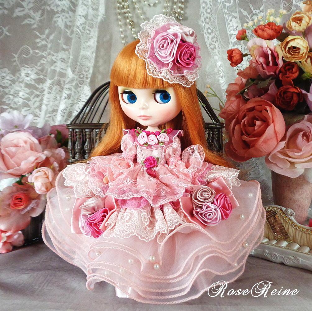 ロリータロマンス 麗しのパール付きミルフィーユチュールのフリルドレス