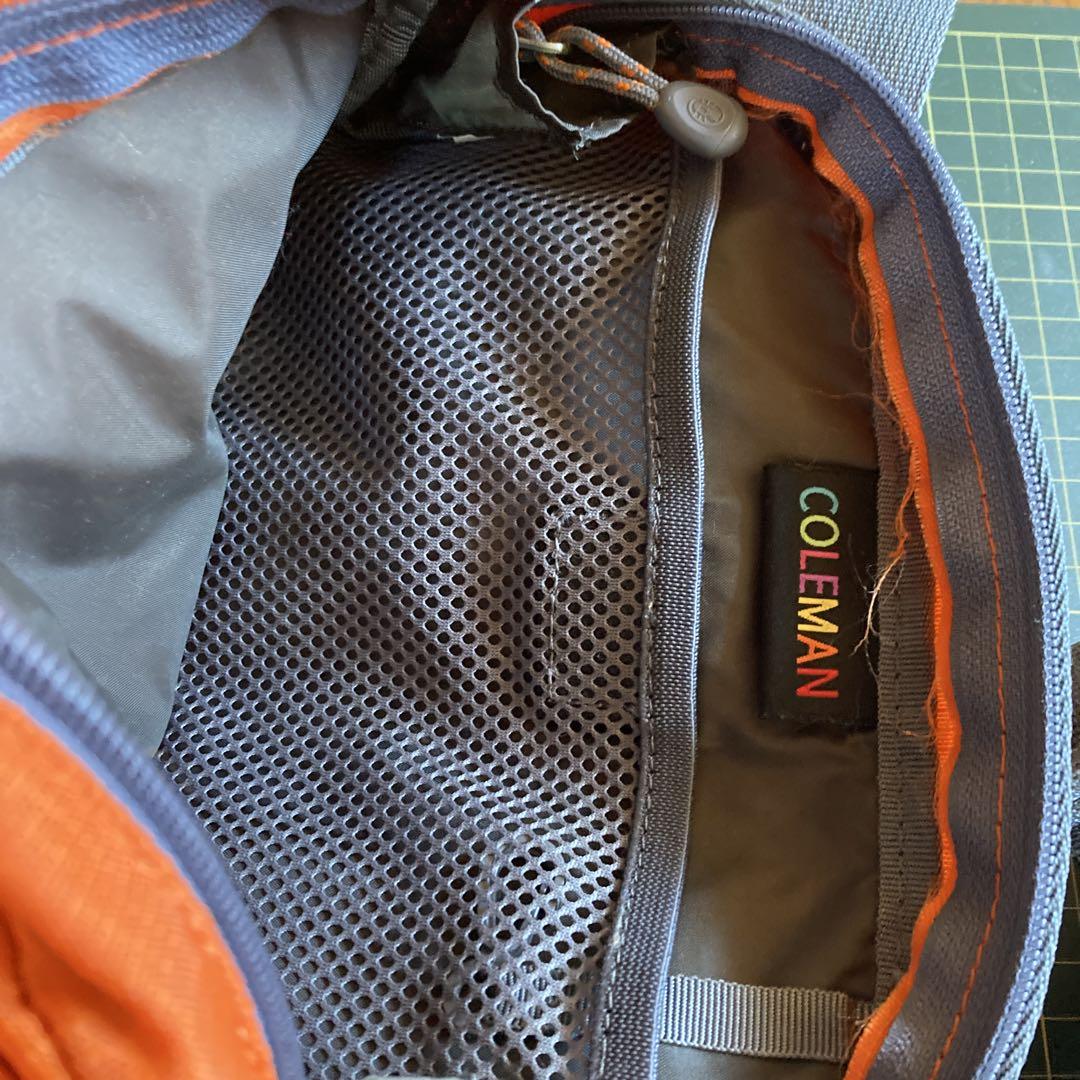 Coleman ワンショルダーバッグ オレンジ Coleman ショルダーバッグ オレンジ/グレー - メルカリ