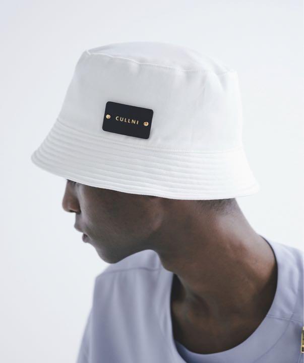 クルニ バケットハット レザーパッチ CULLNI レザーパッチバケットハット