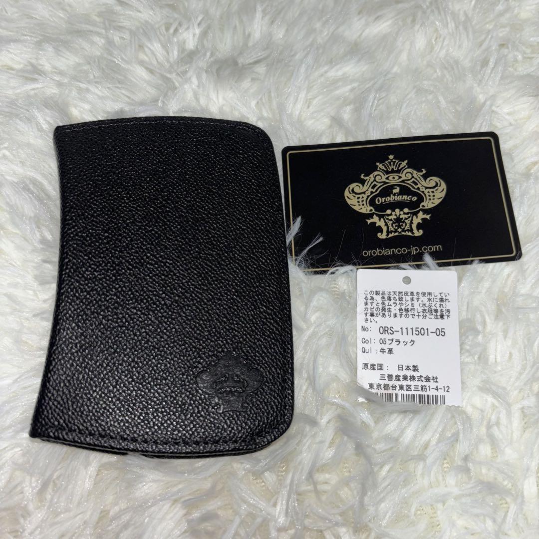 《新品》Orobianco オロビアンコ、ラウンドファスナー長財布、ブラック③