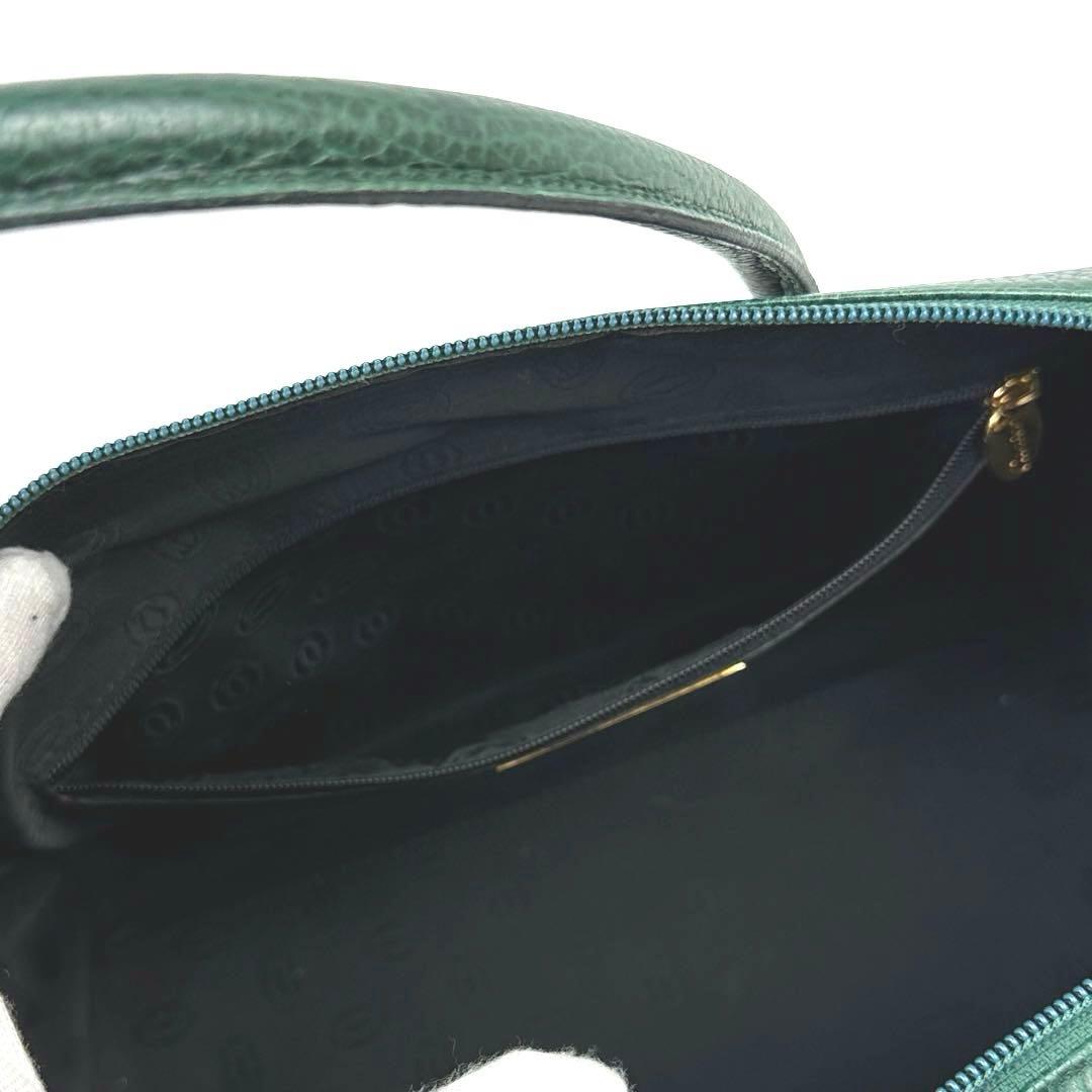 【美品】カルティエ　マストライン　ハンドバッグ　ロゴ型押し　ゴールド金具　レザー