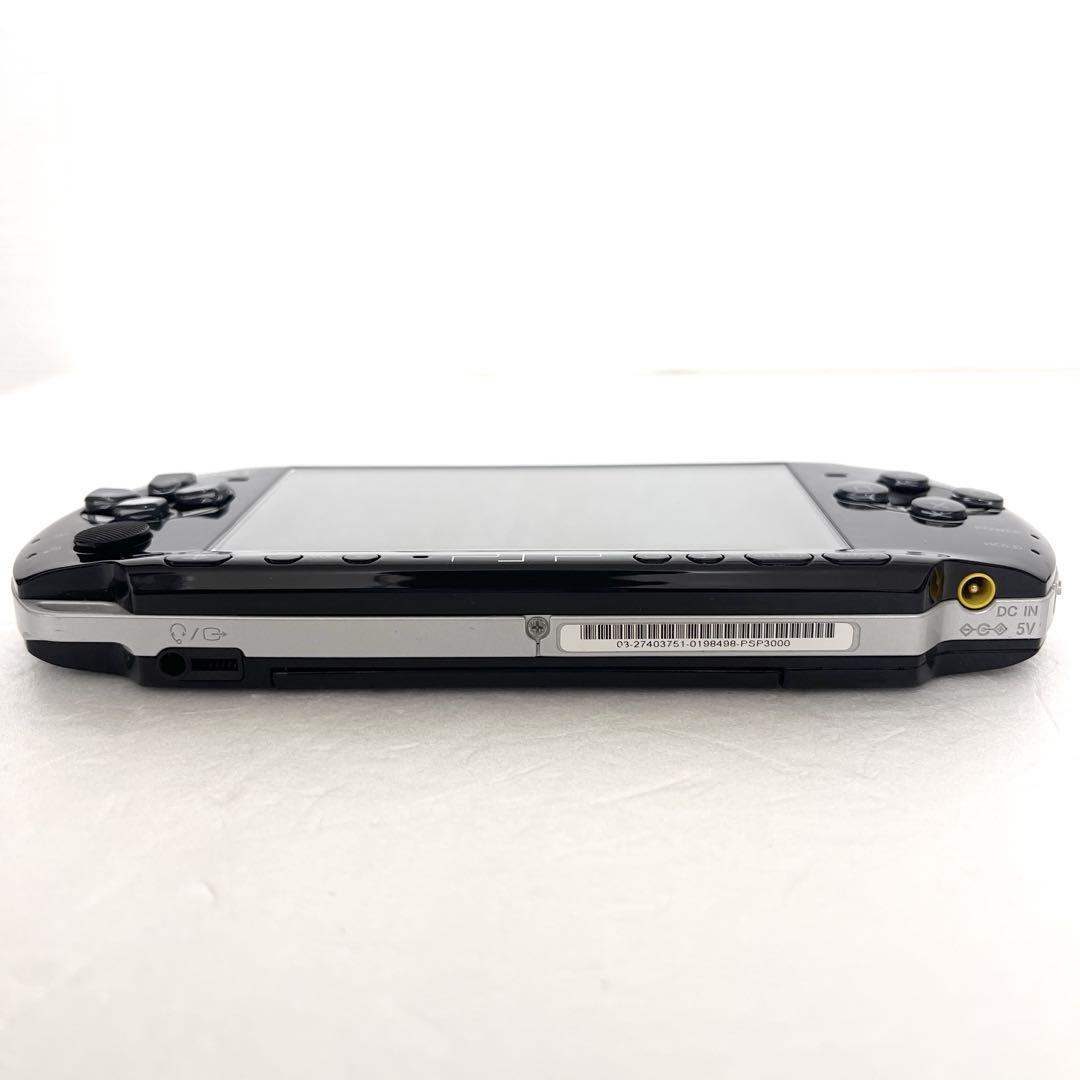 【動作確認済】PSP-3000 本体　バッテリー　アダプター付 SONY PSP3000 本体 ブラック バッテリー付き アダプター付き