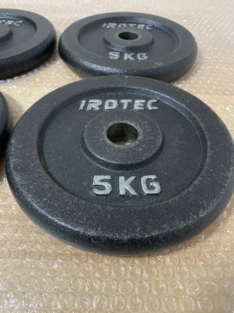 iROTEC　アイロテック 5kg ダンベルプレート 4個 IROTEC バーベル プレート IROTEC（アイロテック）アイアン