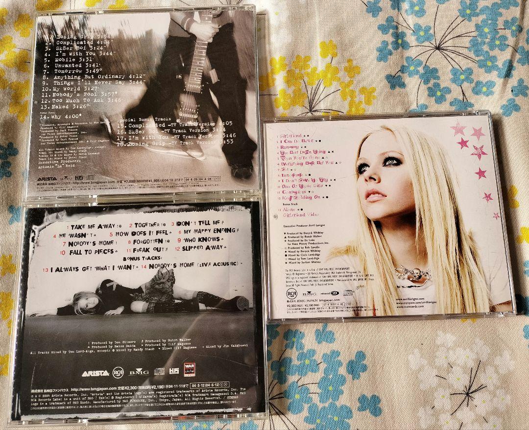 アヴリル・ラヴィーン アルバムCD3枚セット Avril Lavigne