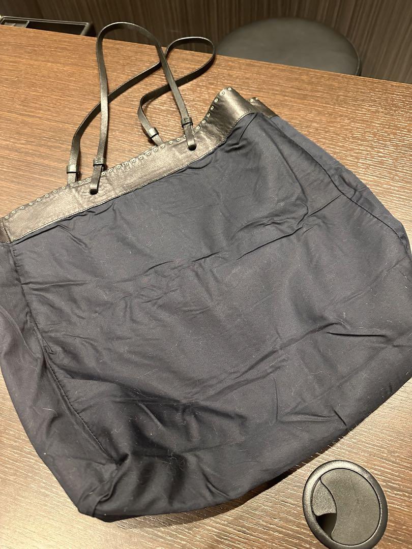 PRADA レザー スタッズ付きトートバッグ　　美品