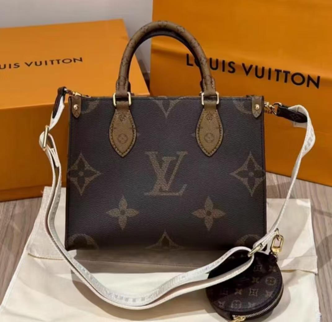 Louis Vuitton ショルダーバッグ ダークブラウン - メルカリ