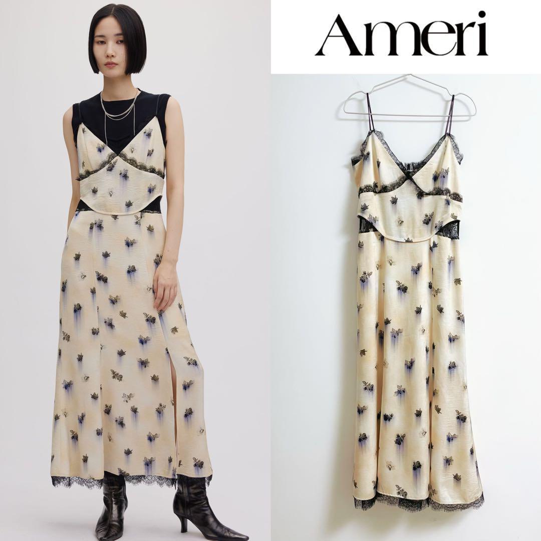 Ameri vintage CLARA SATIN CAMI DRESS