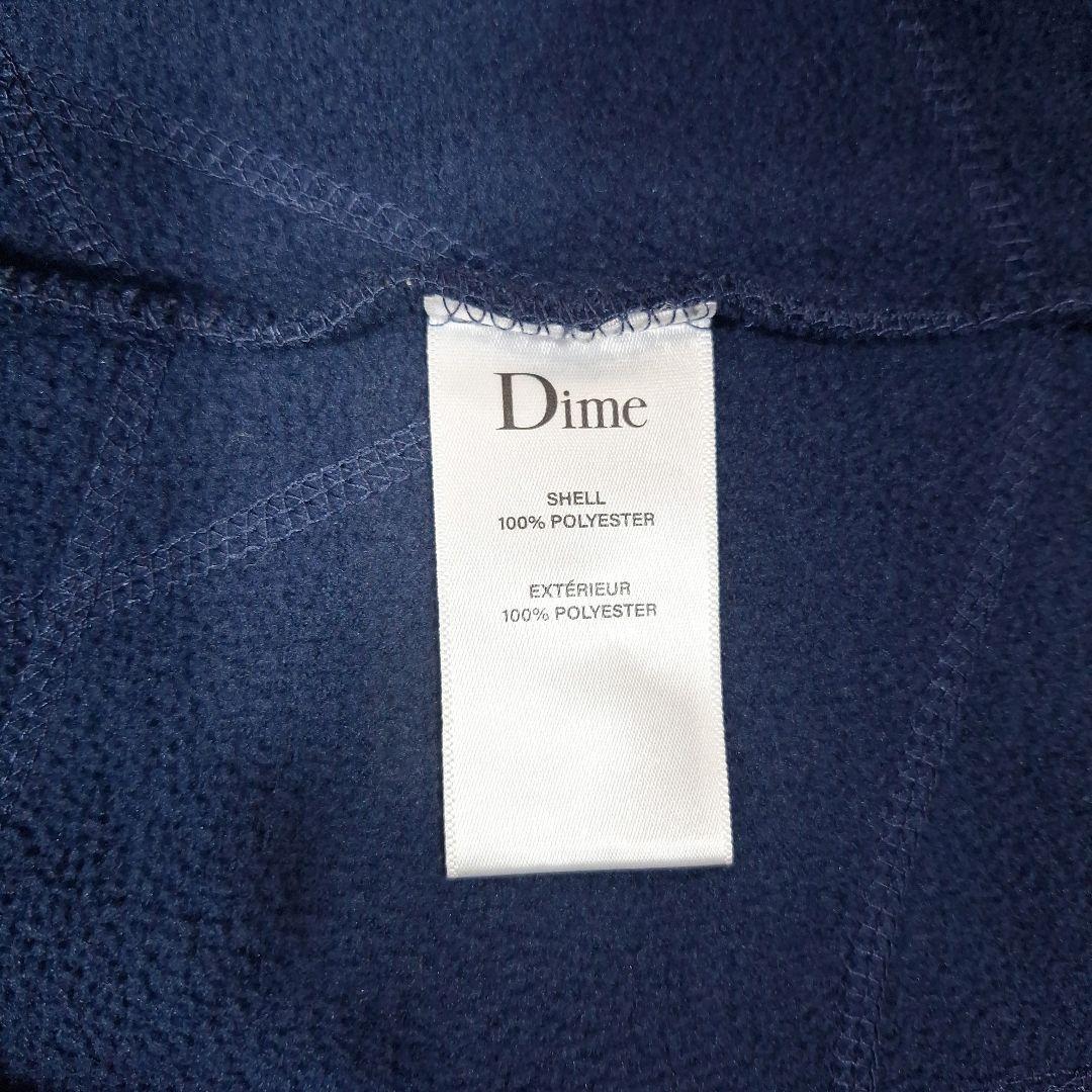 Dime　ダイム　スウェット　フリース　クルーネック　チェック　ネイビー　XL