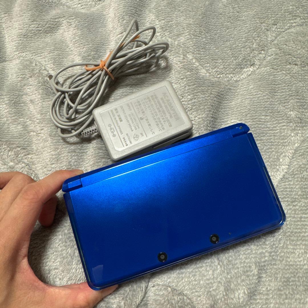 ニンテンドー3DS 本体 青 ACアダプター付き み 動作 済みNintendo 3DS
