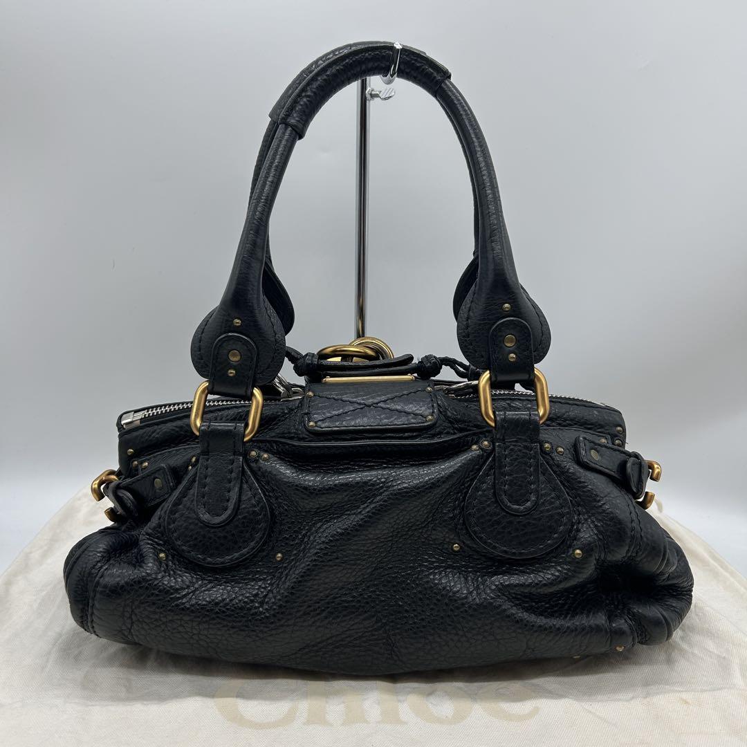 極美品 Chloe クロエ パディントン ハンドバッグ ブラック