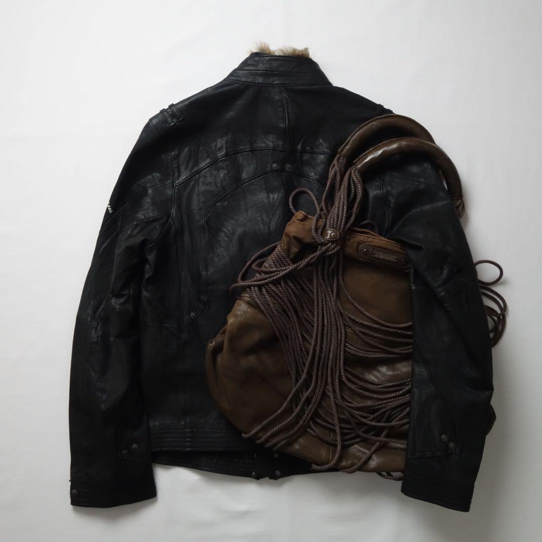 DIESEL Rope Leather Shouder Bag Fringe