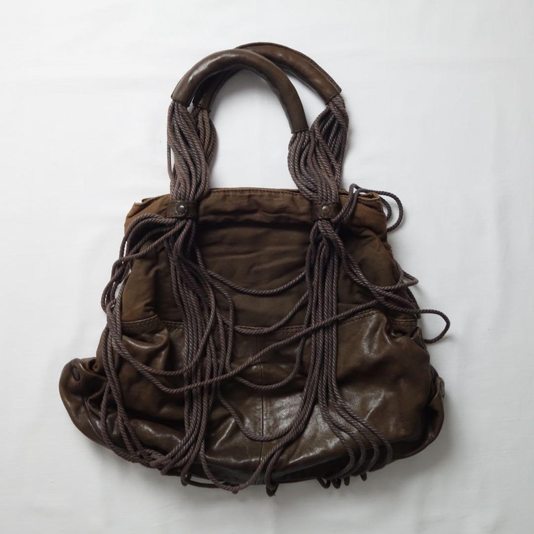DIESEL Rope Leather Shouder Bag Fringe