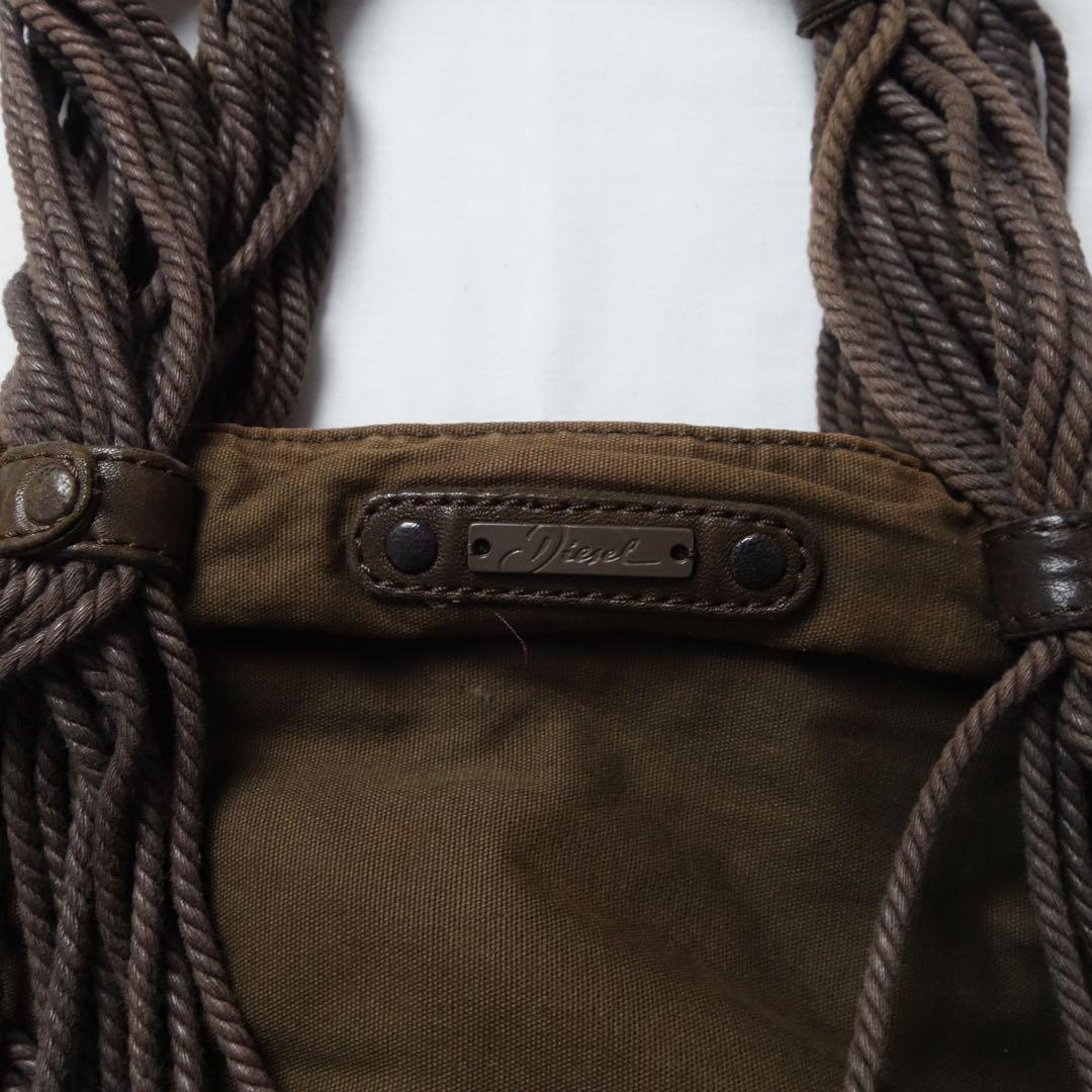 DIESEL Rope Leather Shouder Bag Fringe