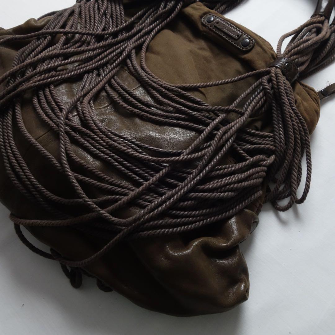 DIESEL Rope Leather Shouder Bag Fringe