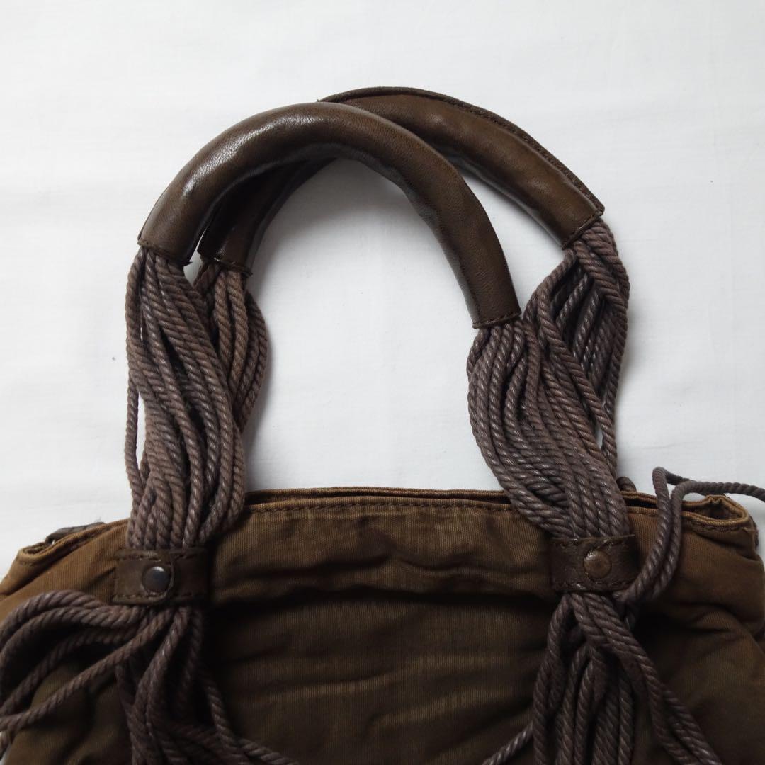 DIESEL Rope Leather Shouder Bag Fringe