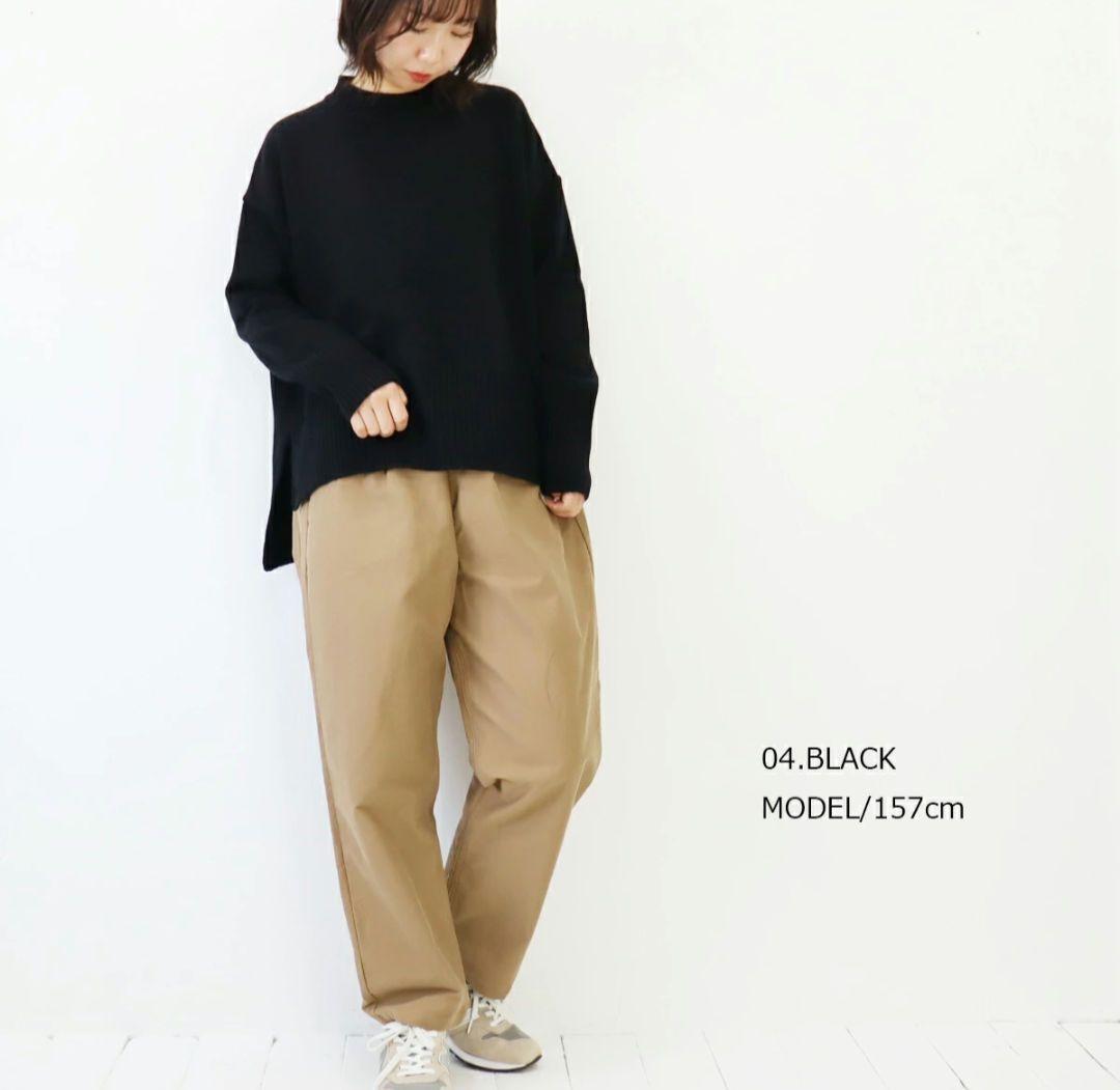 NARUタスマニアラム コモドニットセーター 黒 SIZE NARU