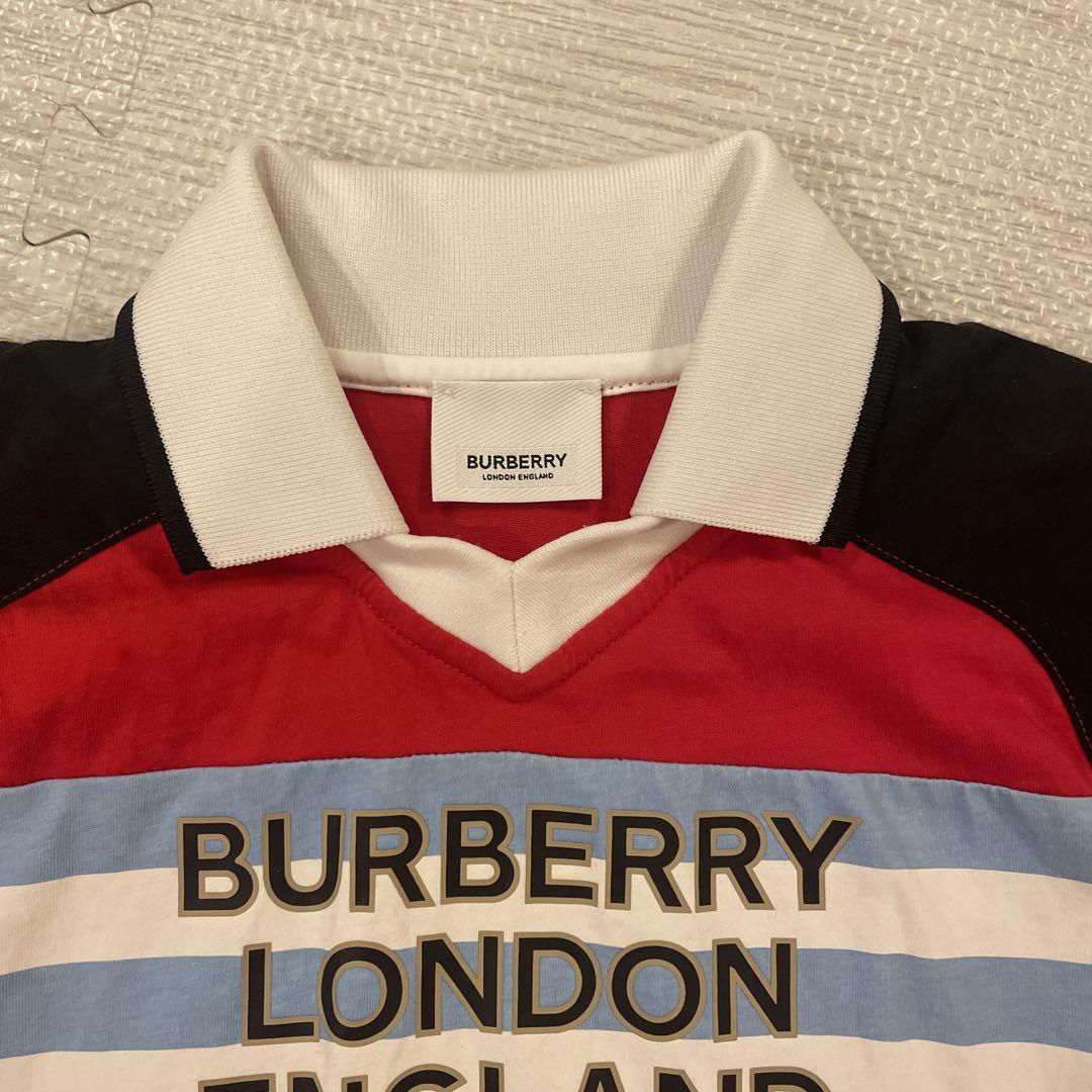 Burberry ポロシャツ　新品未使用 今日特価】Burberry 胸ロゴ スクエア T ショートポロ-1 - メルカリ