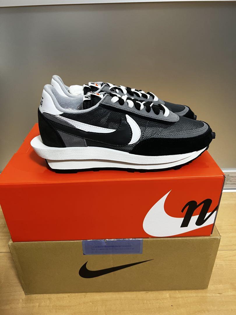 【新品／未使用】sacai × Nike LD Waffle \"Black\"
