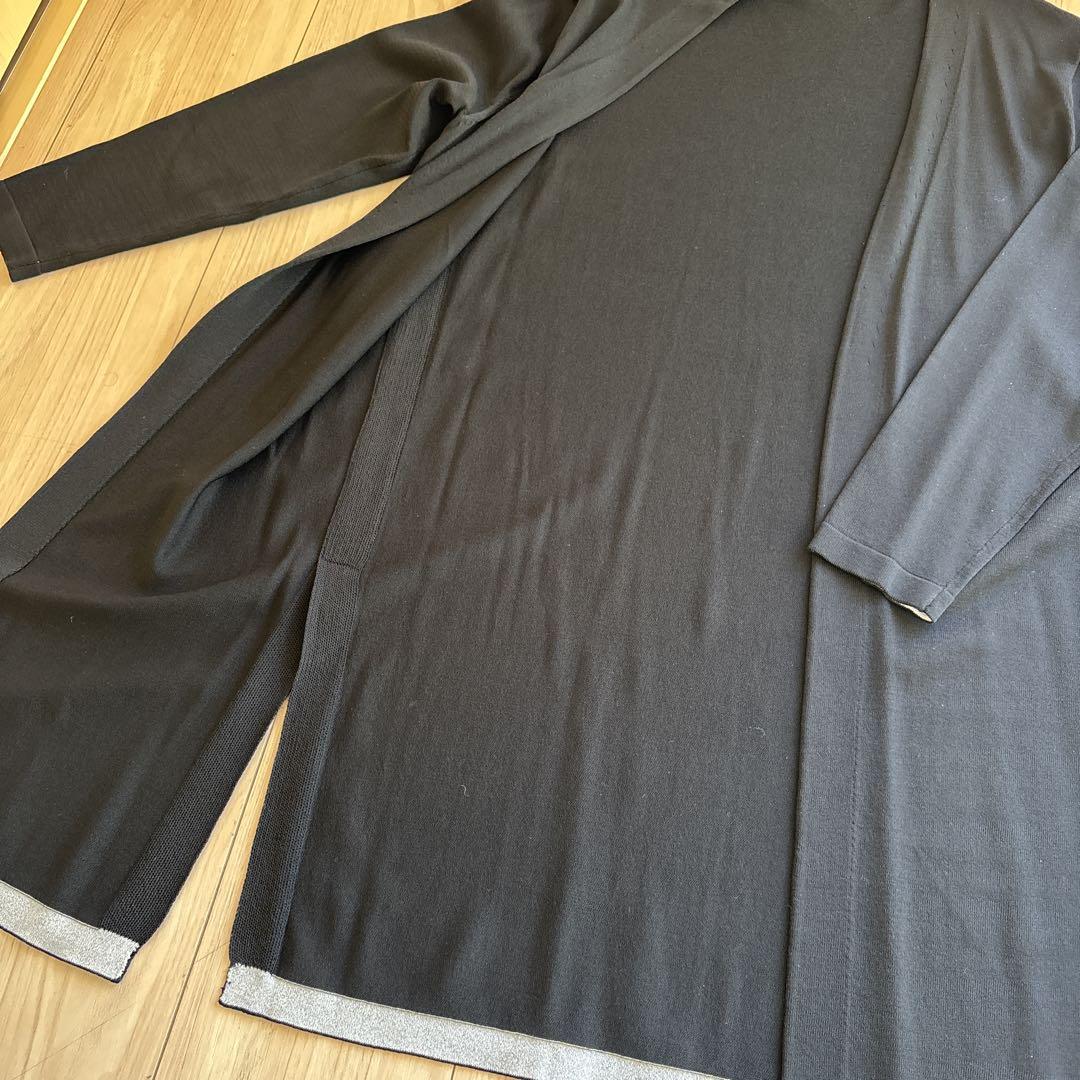 RECH ロングカーディガン半袖チュニックリボン付き