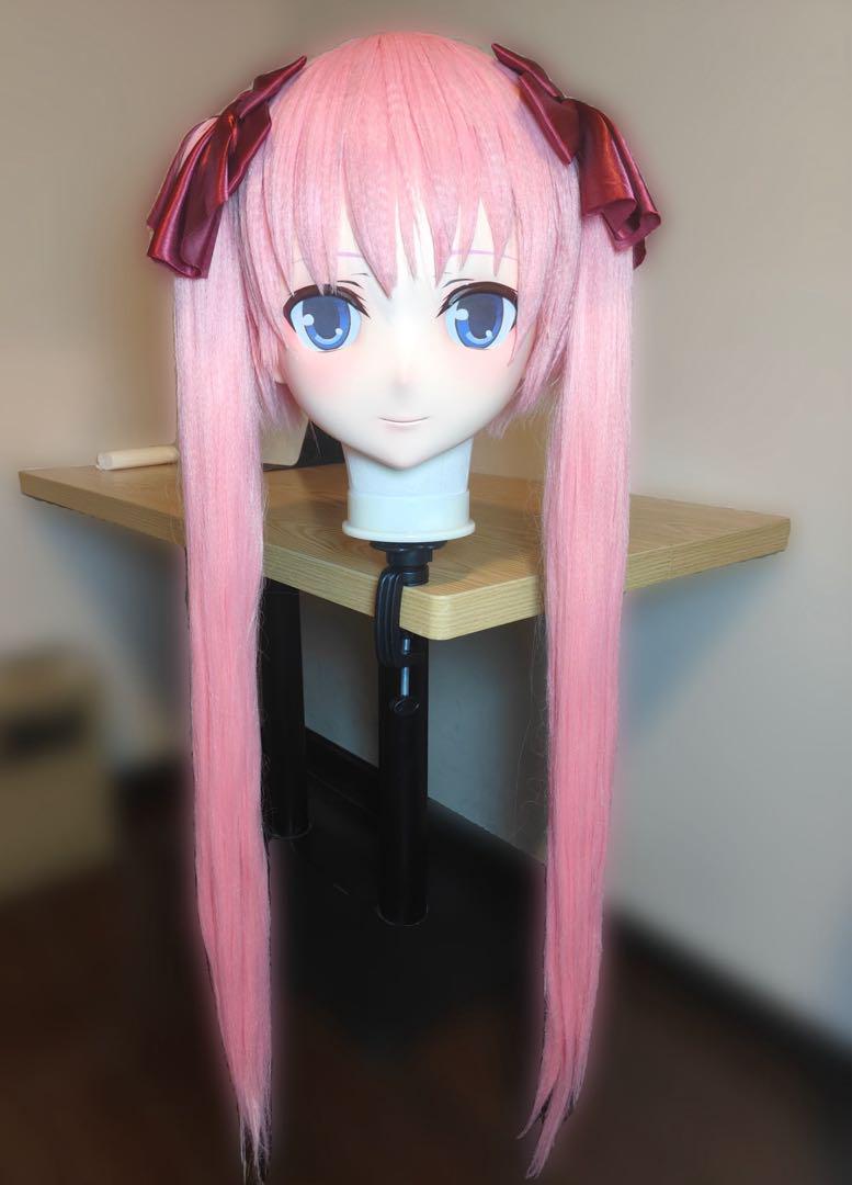 全頭マスク カツラ付き ロック付き コスプレ 変身 仮装 着ぐるみ