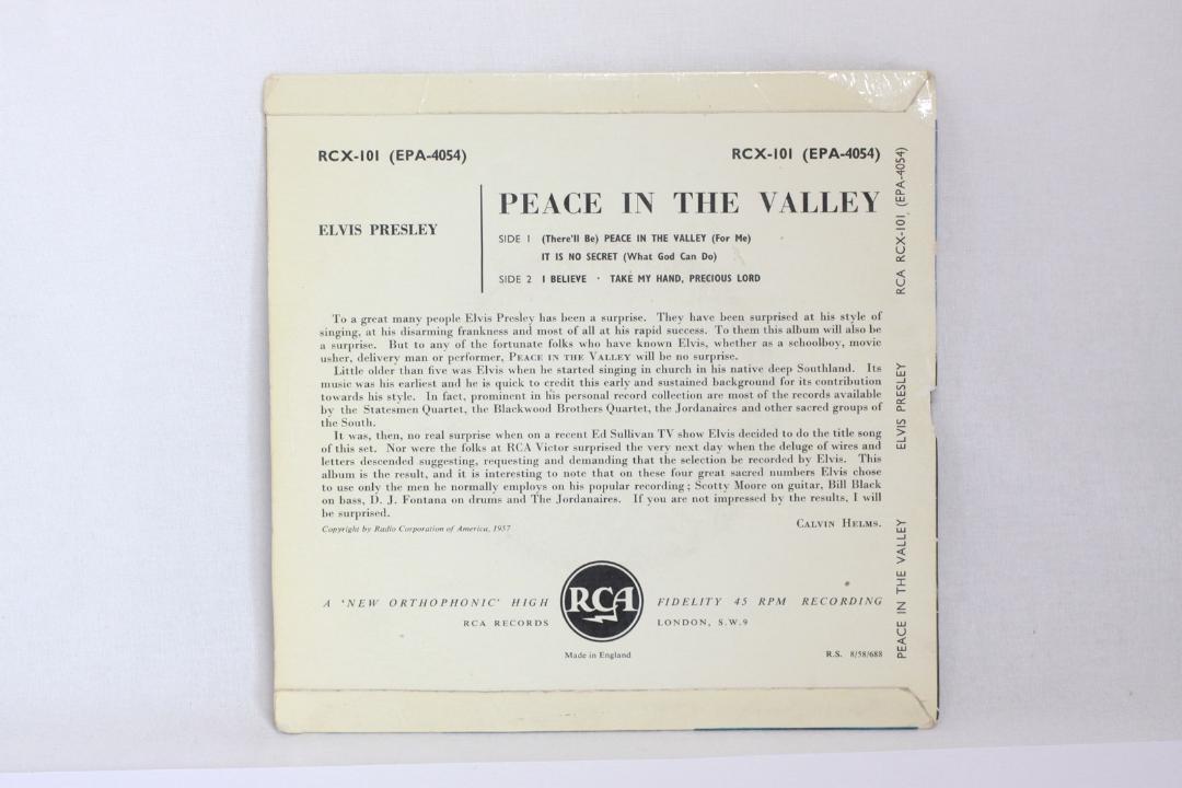 Elvis Presley Peace In The Valley UK版 EP