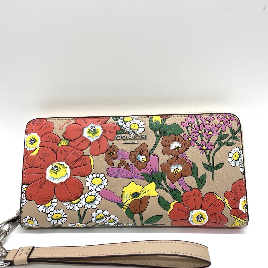 【新品未使用】フラワー フローラル ウォレットCR930 新作 新品未使用】COACH/コーチフラワー フローラル ウォレット