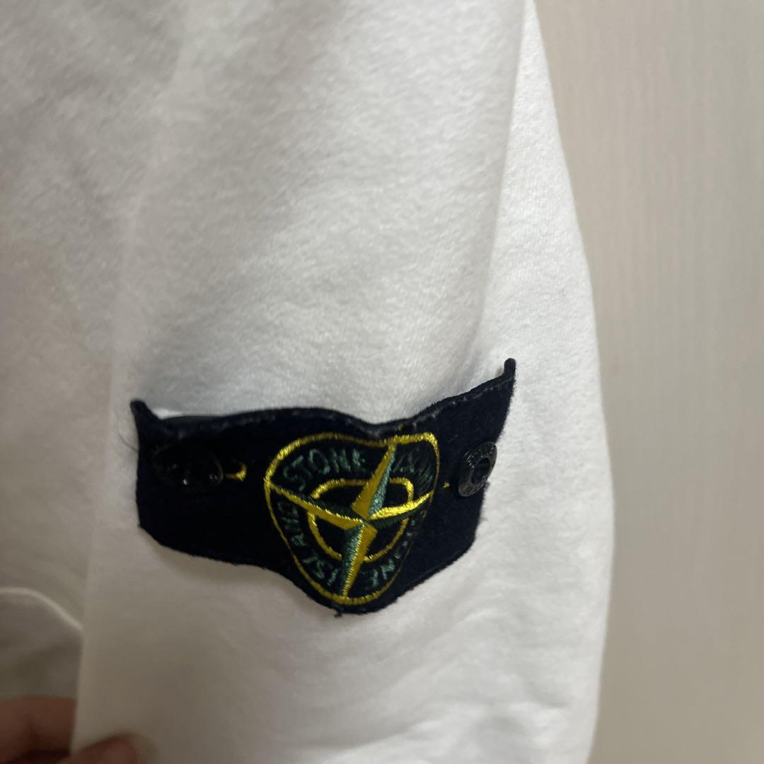 Stone island ストーンアイランド パーカー フード　ホワイト　S