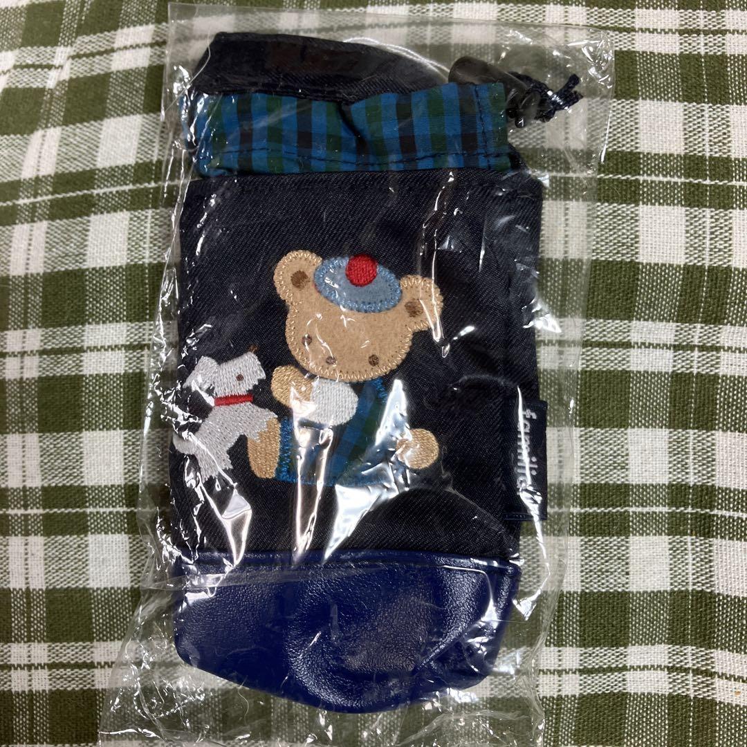 新品 未使用 タグ付き ジェルケース ネイビー 青 familiar