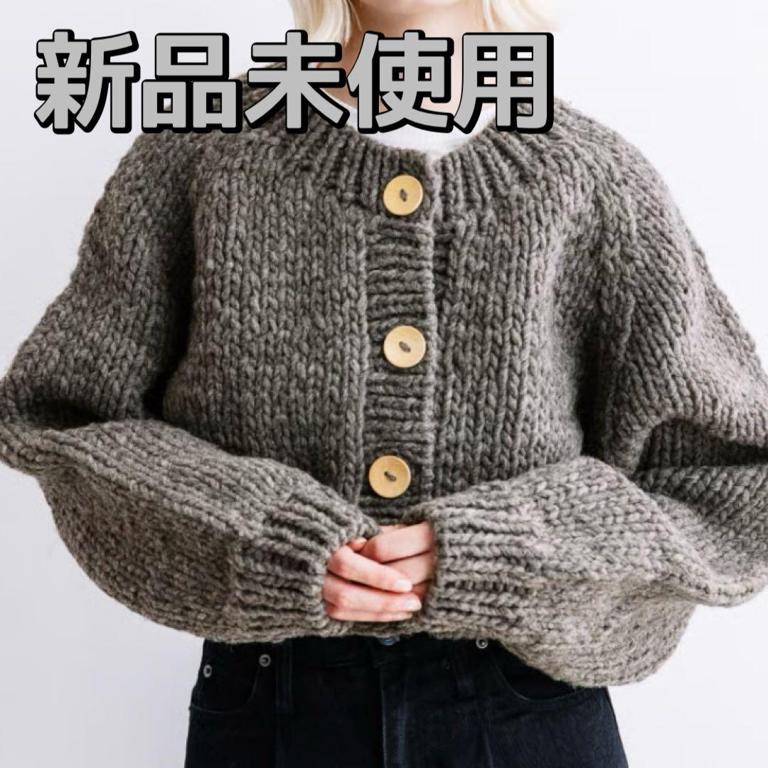WCJ ハンドニットカーディガン グレー SIZE wc JAPAN