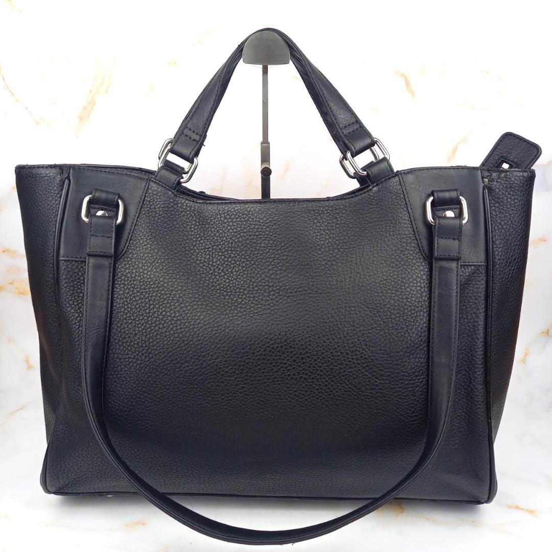 サマンサキングズ 2way ビジネスバッグ トートバッグ A4 シボ革 大容量